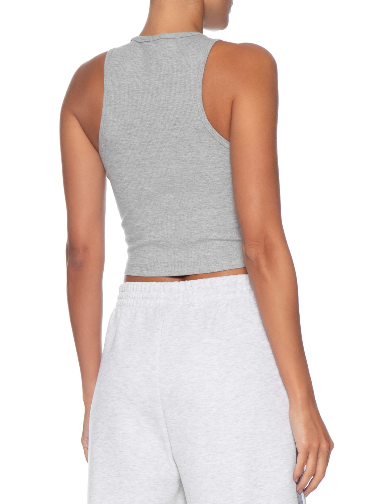 Regata Feminina Curta Trefoil Ess Cinza Adidas Originals