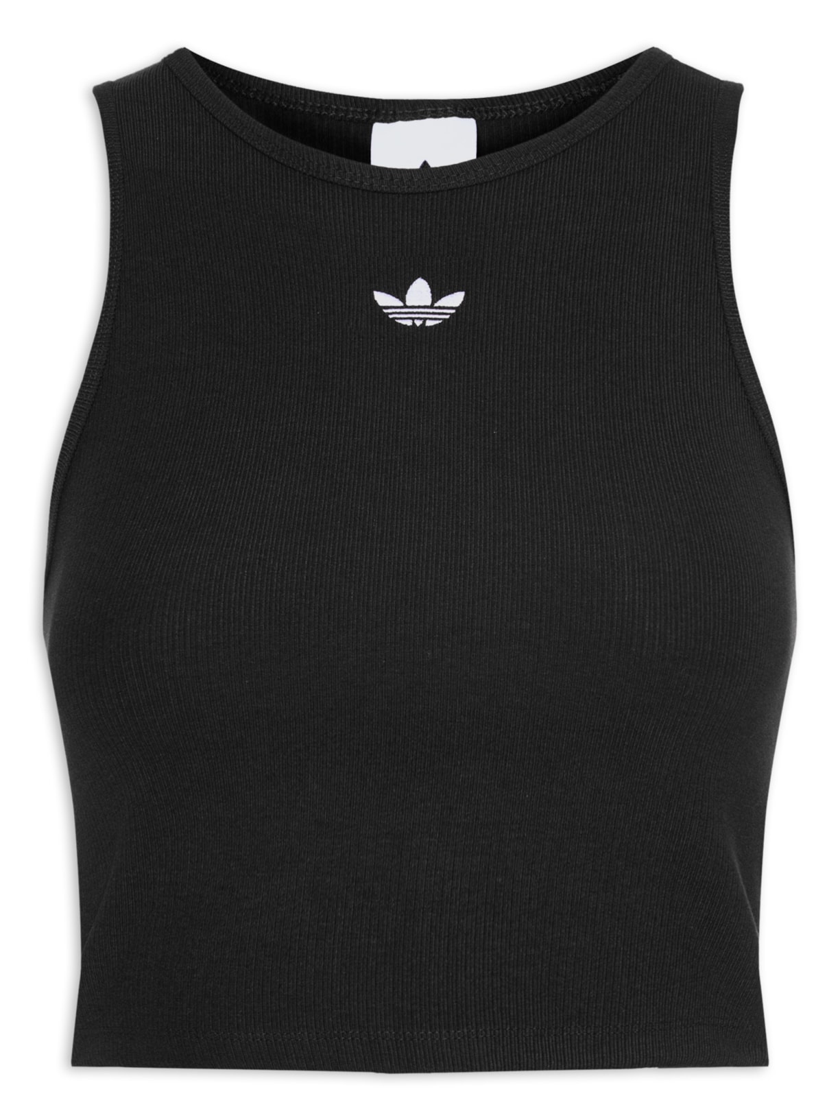 Regata Feminina Curta Trefoil Ess Preto Adidas Originals
