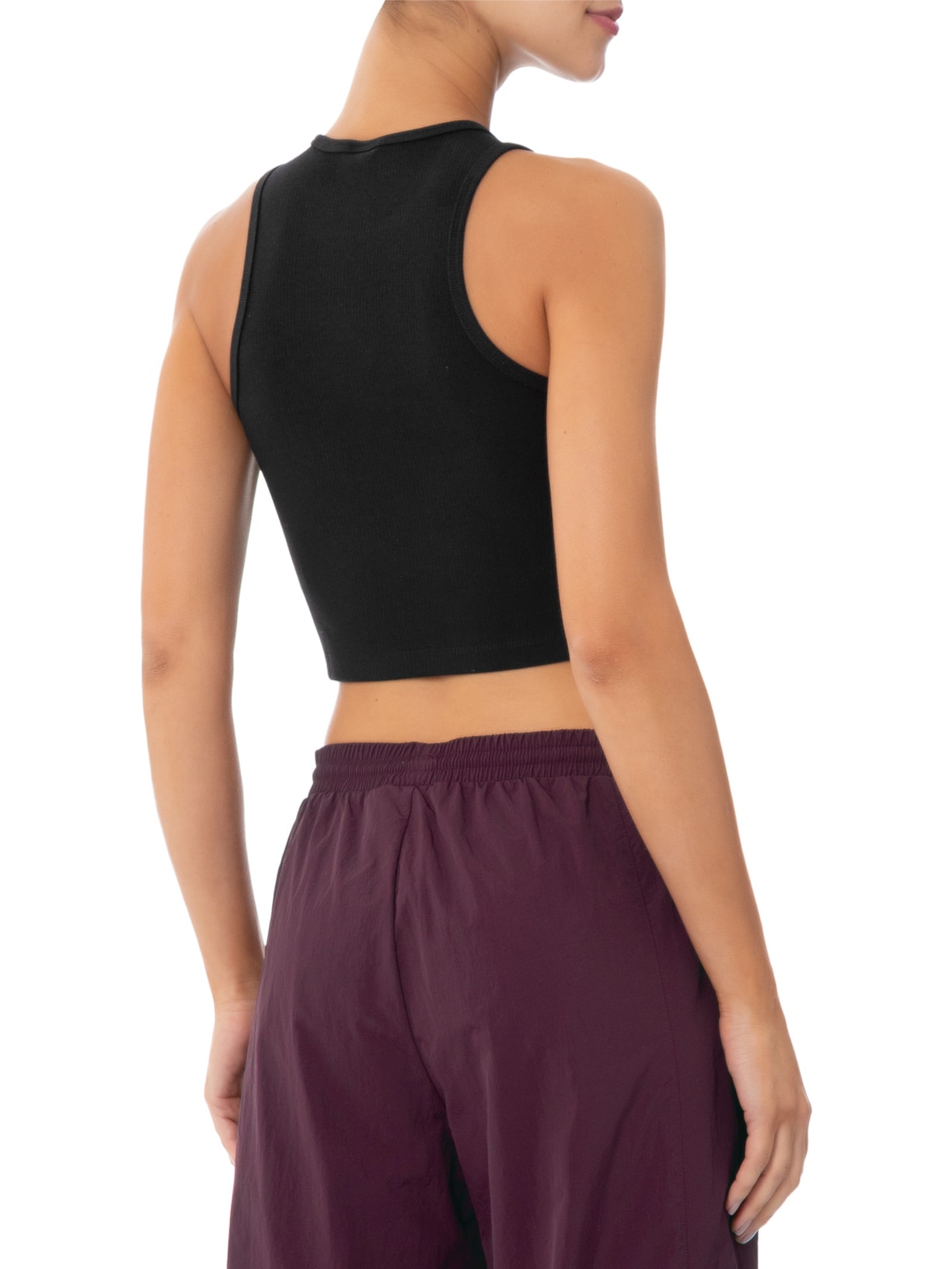 Regata Feminina Curta Trefoil Ess Preto Adidas Originals