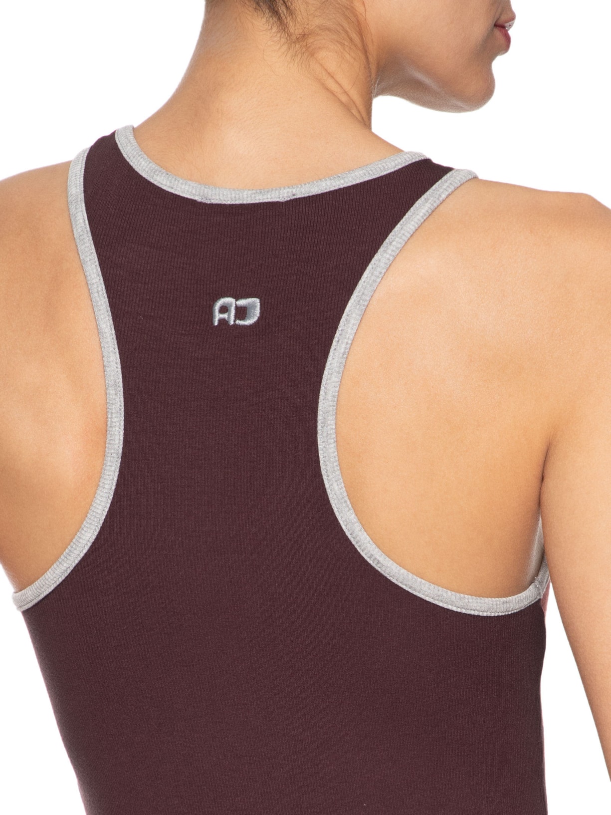 Regata Feminina De Malha Nadador Marrom Animale Jeans