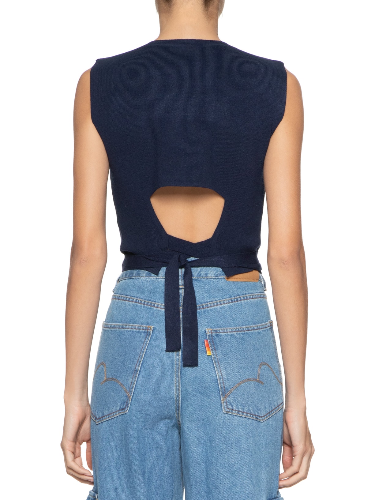 Regata Feminina De Tricot Azul Market 33