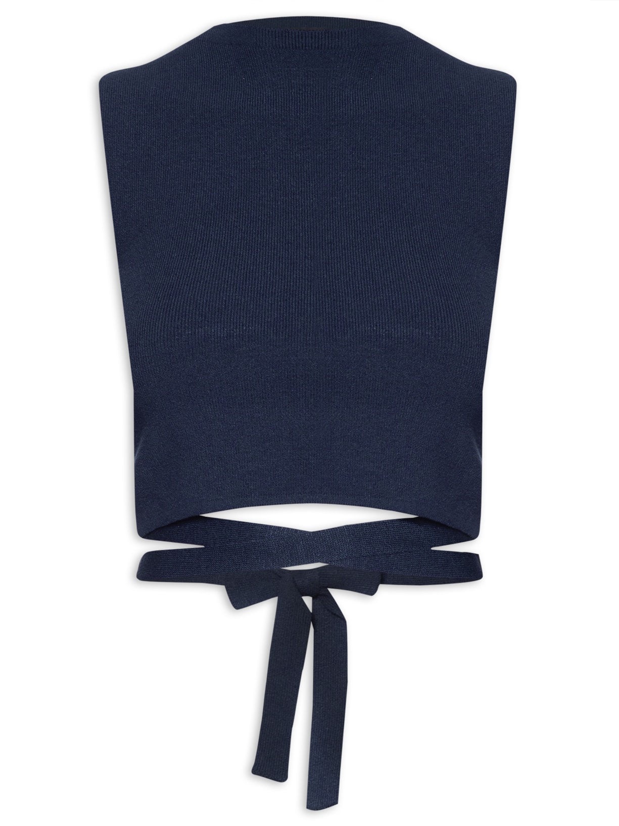 Regata Feminina De Tricot Azul Market 33