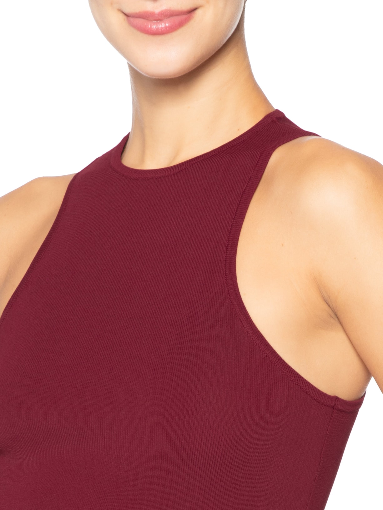 Regata Feminina De Tricot Básica Vermelho Animale