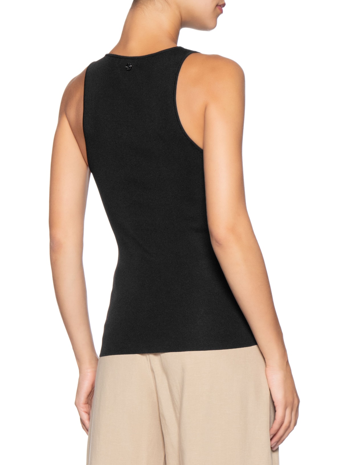 Regata Feminina de Tricot Básica – Preto Animale Jeans