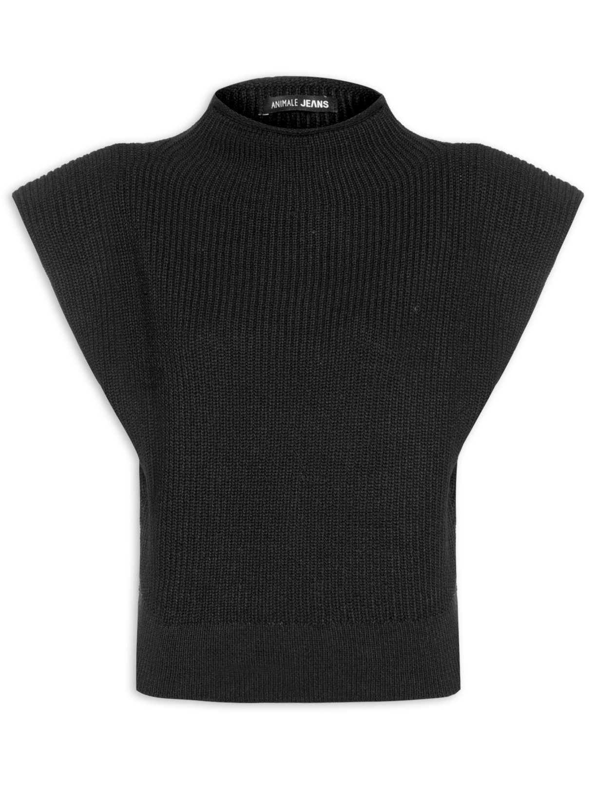 Regata Feminina de Tricot - Preto