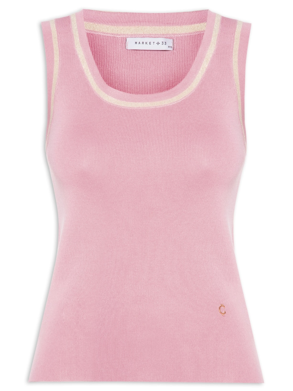 Regata Feminina De Tricot Rosa Market 33