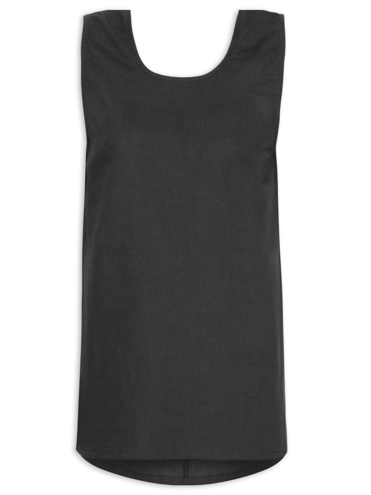 Regata Feminina Decote Costas - Preto