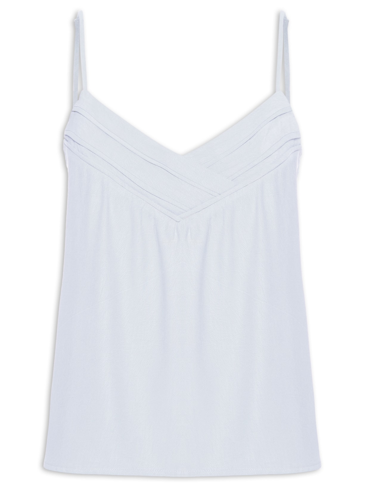 Regata Feminina Decote Pregas - Azul