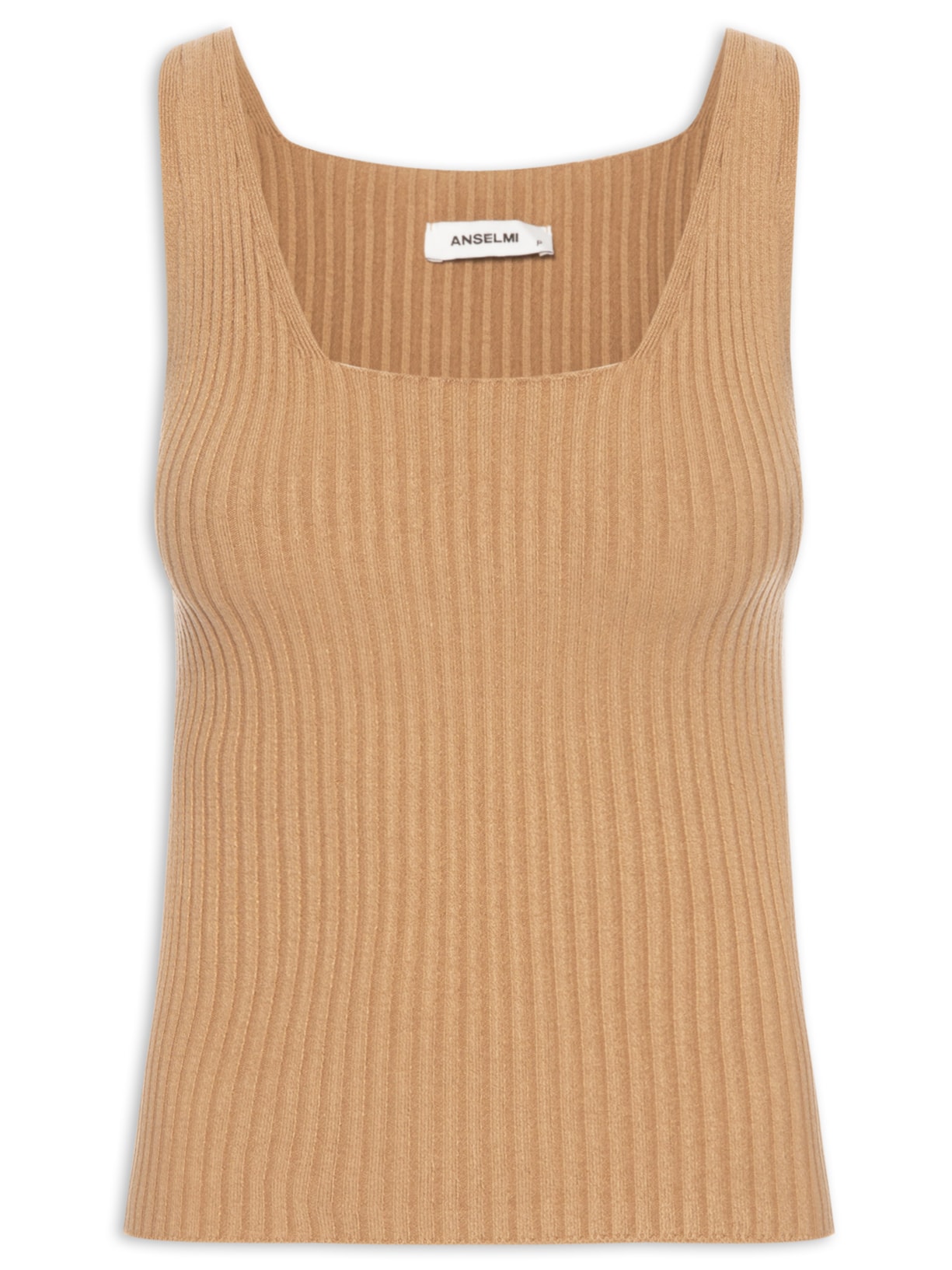 Regata Feminina Decote Quadrado - Marrom