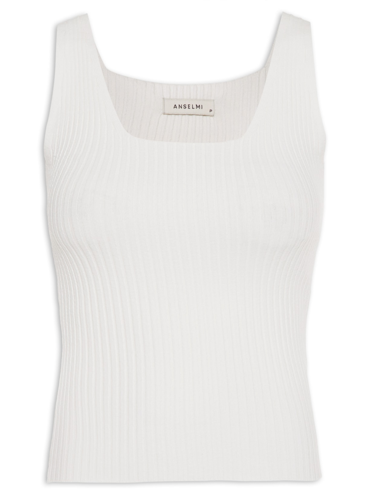 Regata Feminina Decote Quadrado - Off White