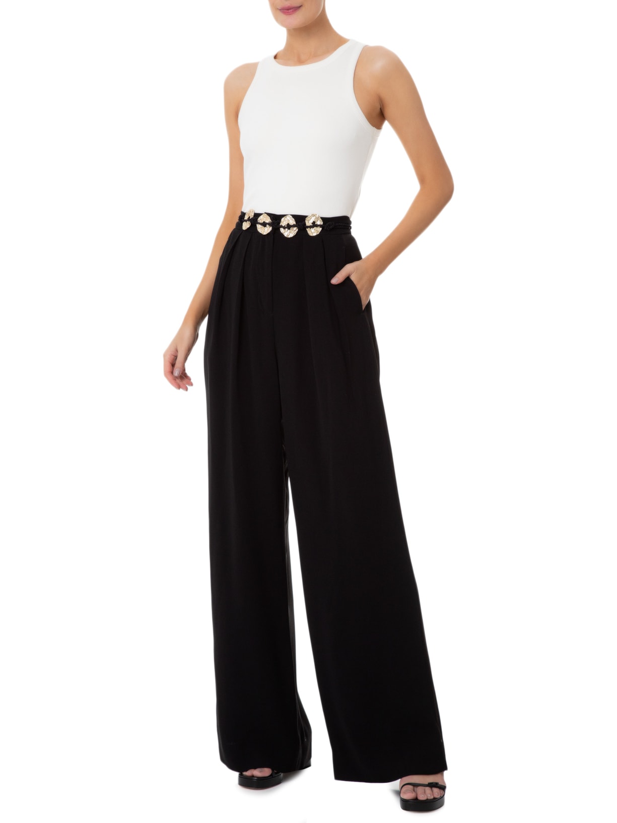 Regata Feminina Decote Redondo Off White '2Essential