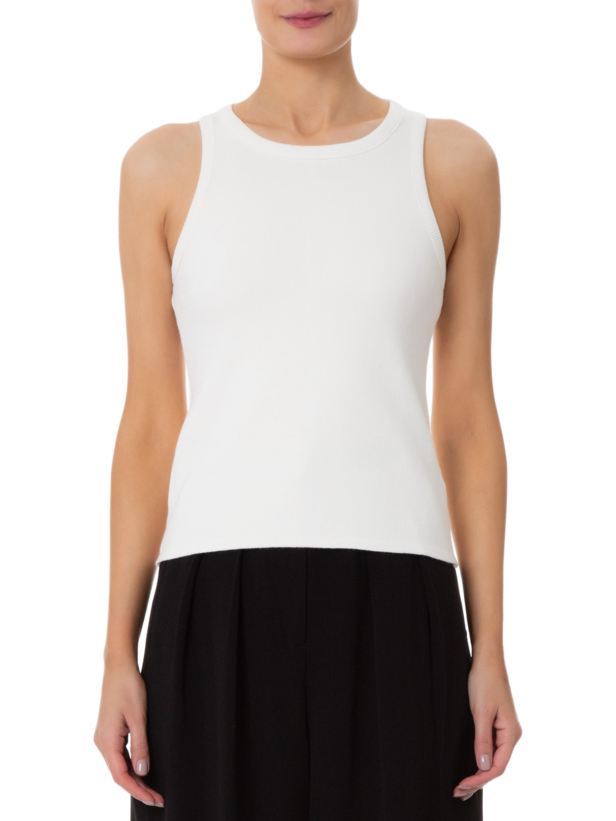 Regata Feminina Decote Redondo Off White '2Essential