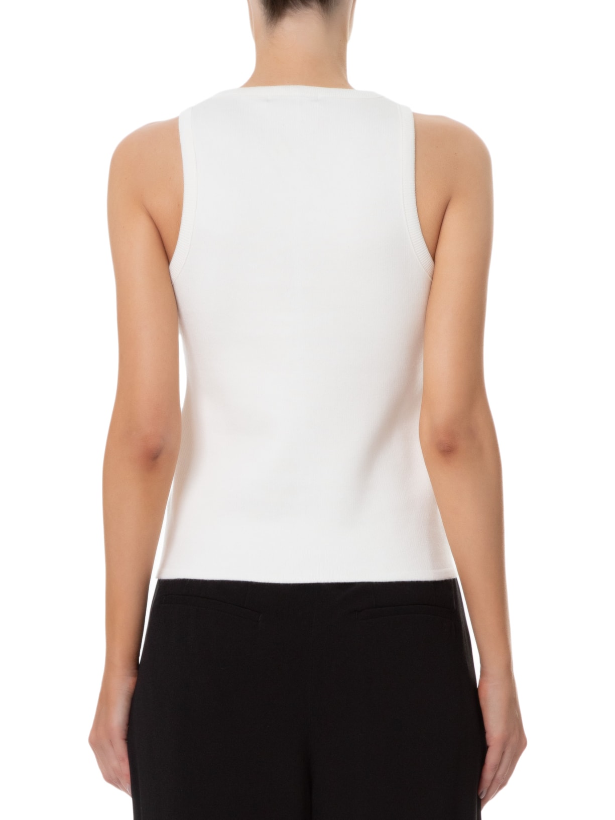 Regata Feminina Decote Redondo Off White '2Essential