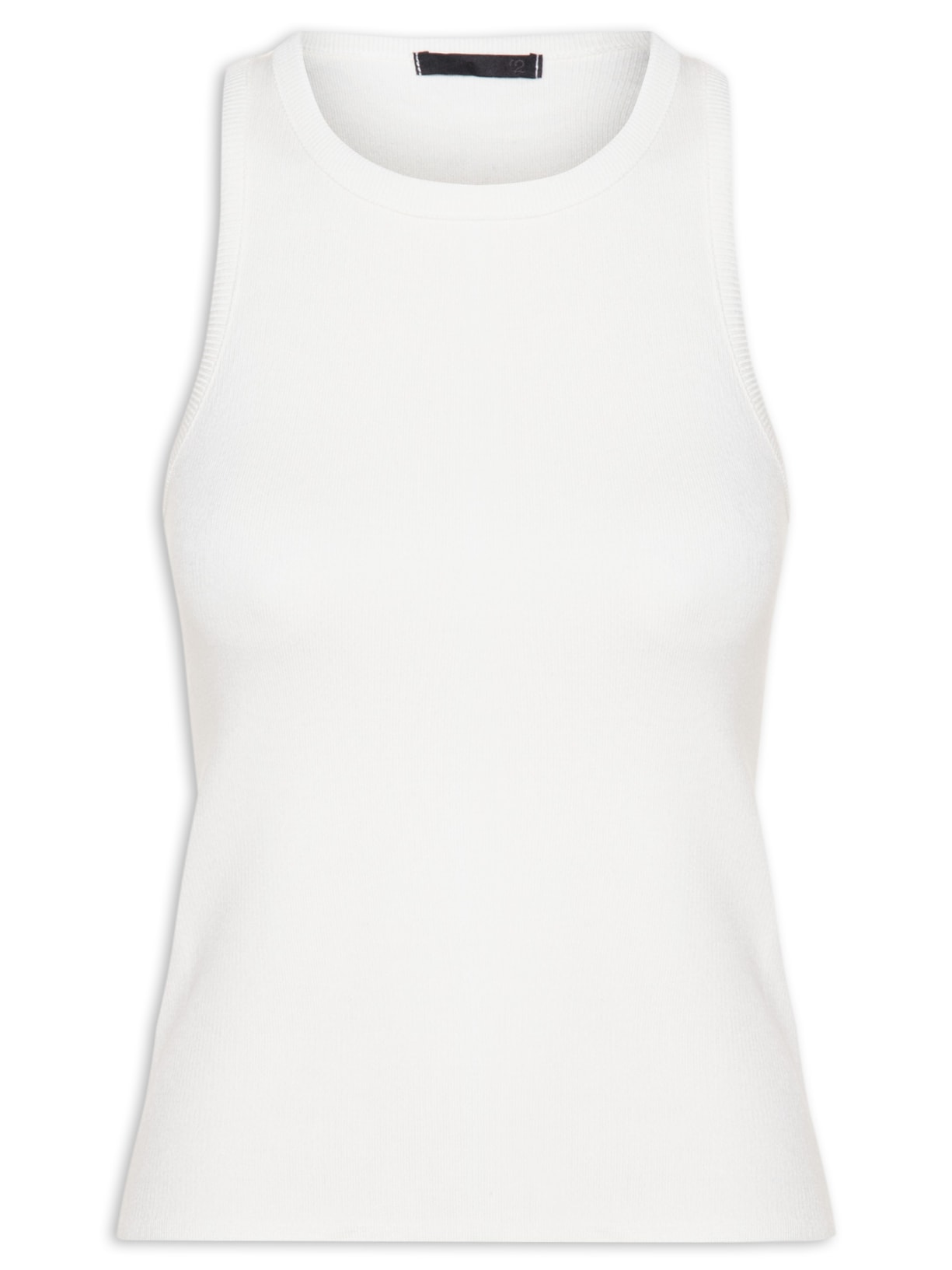 Regata Feminina Decote Redondo Off White '2Essential