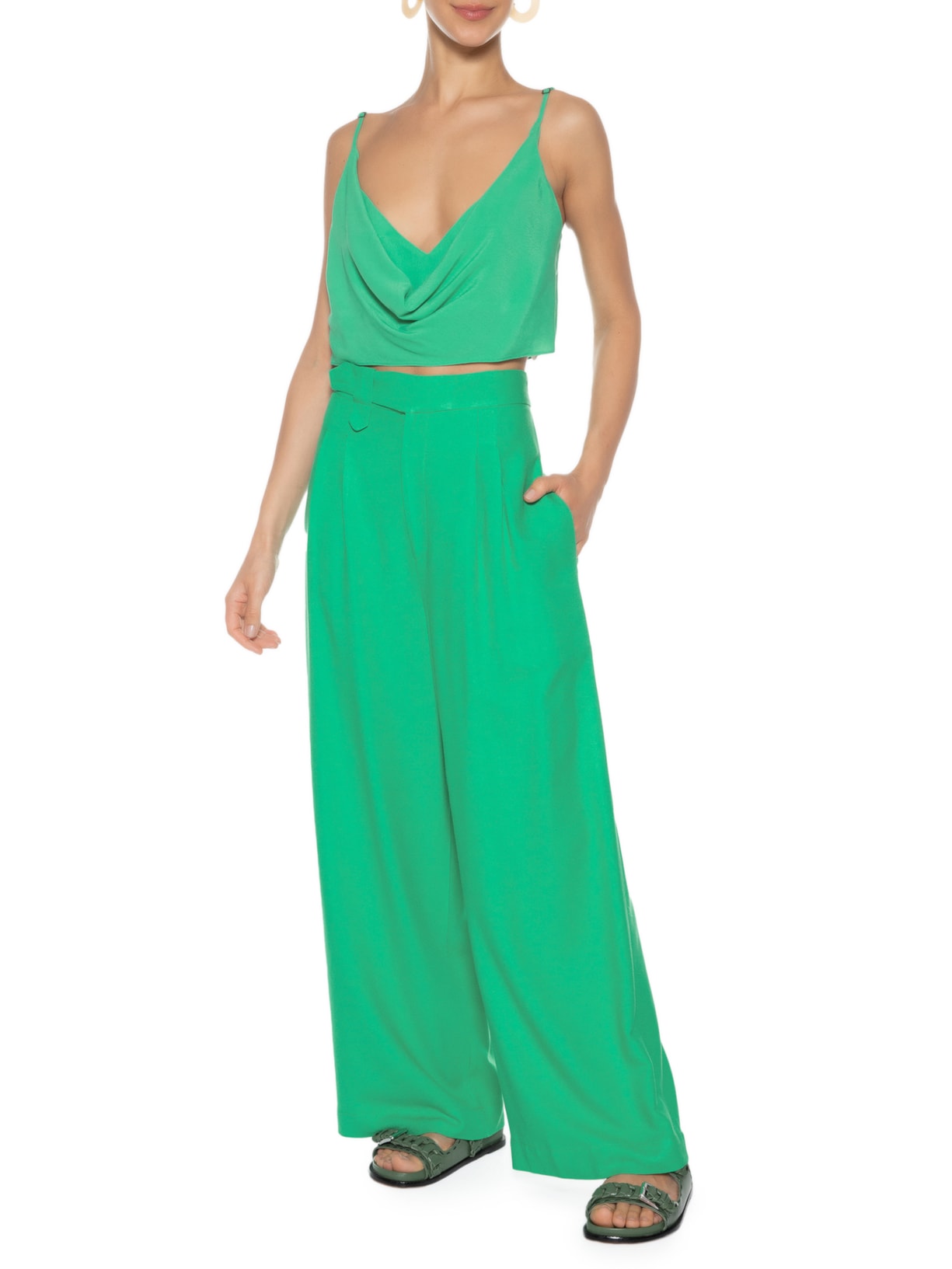 Regata Feminina Degagê Alcinha Verde Farm