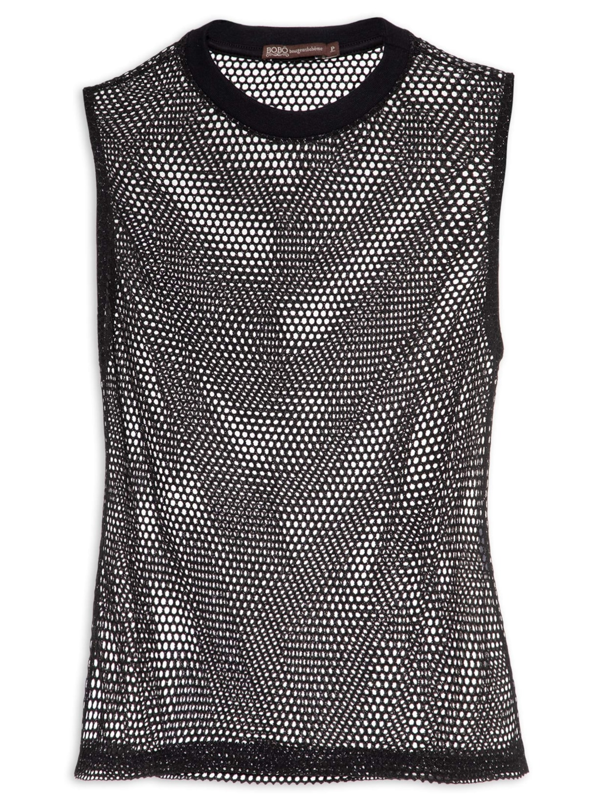 Regata Feminina Devorê Colmeia - Preto