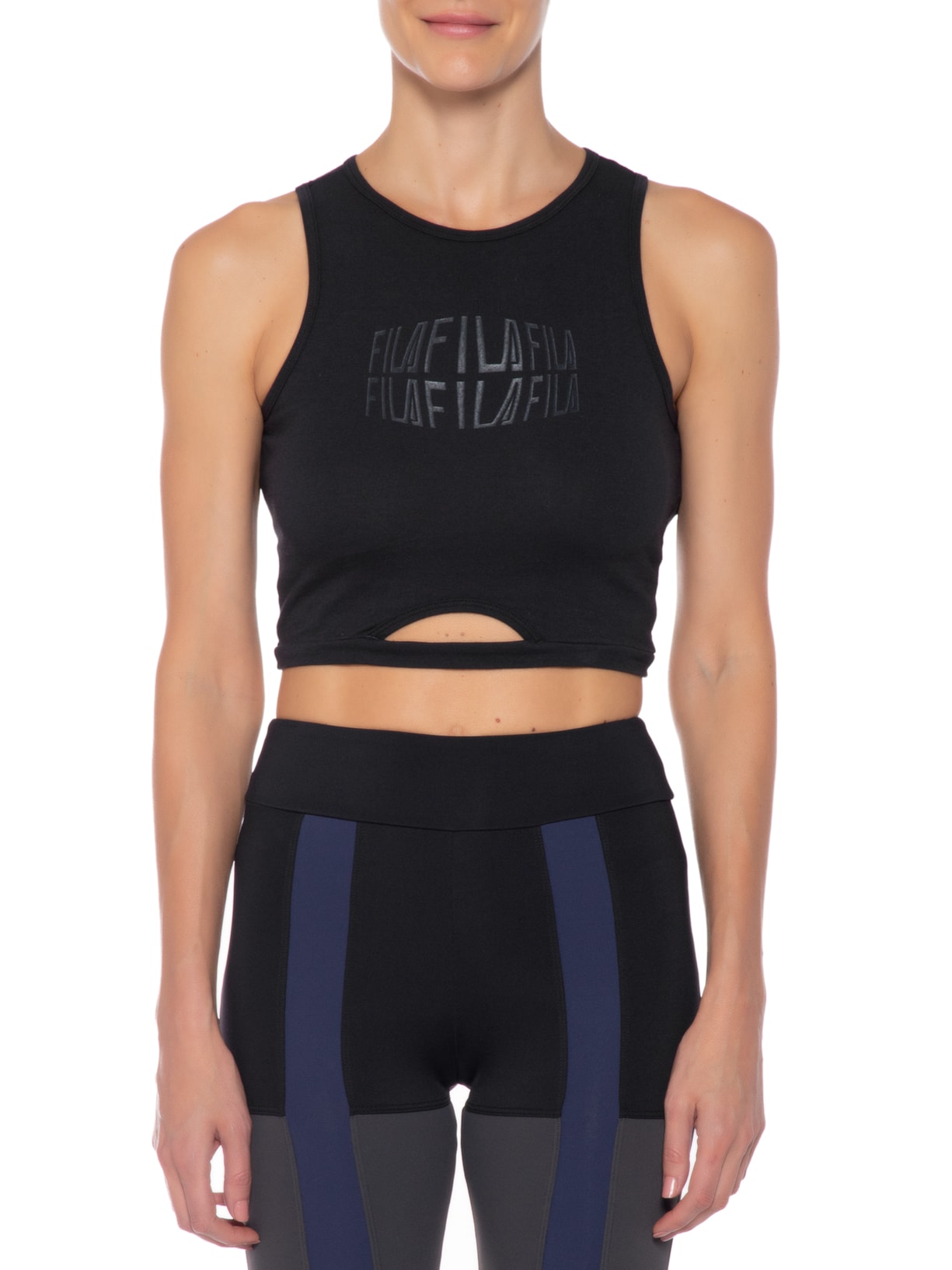 Regata Feminina Dolce Vita Preto Fila