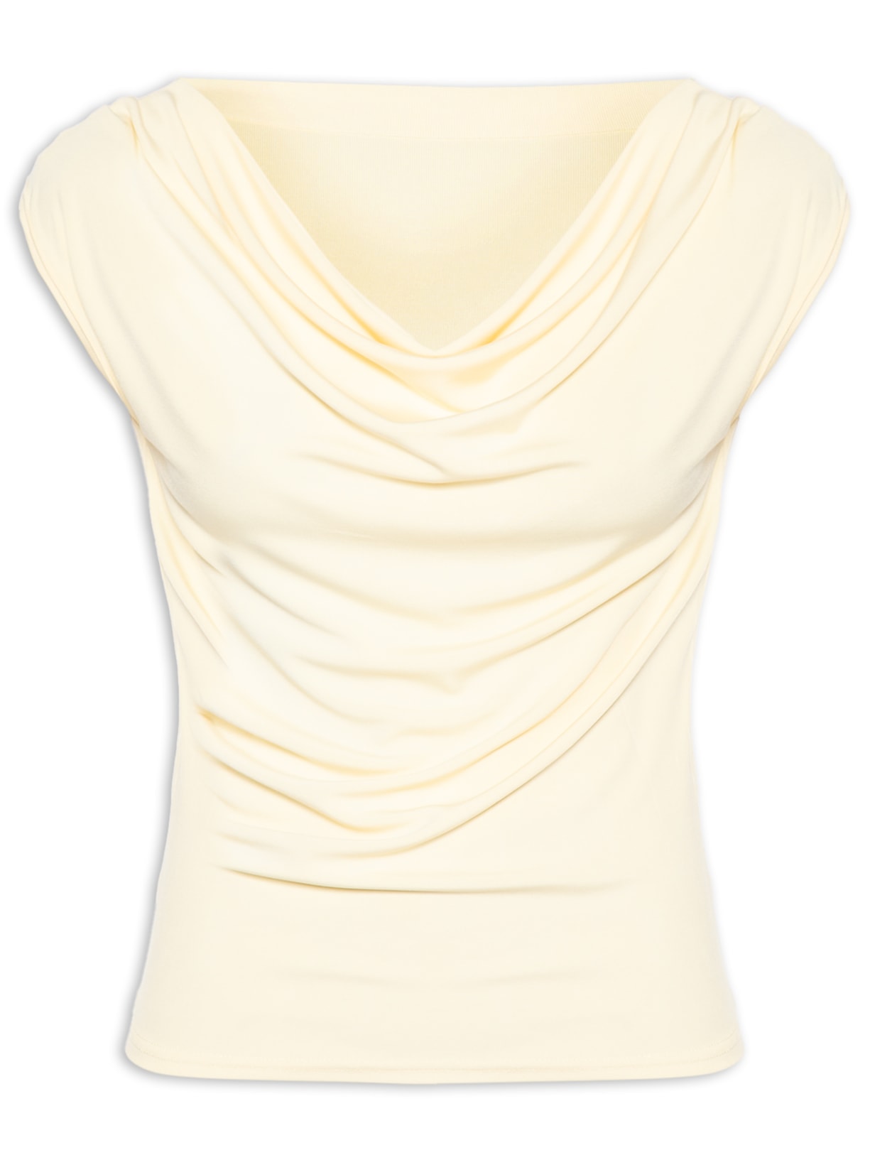 Regata Feminina Drapeada Degagê - Amarelo