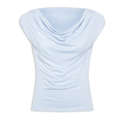 Regata Feminina Drapeada Degagê - Azul