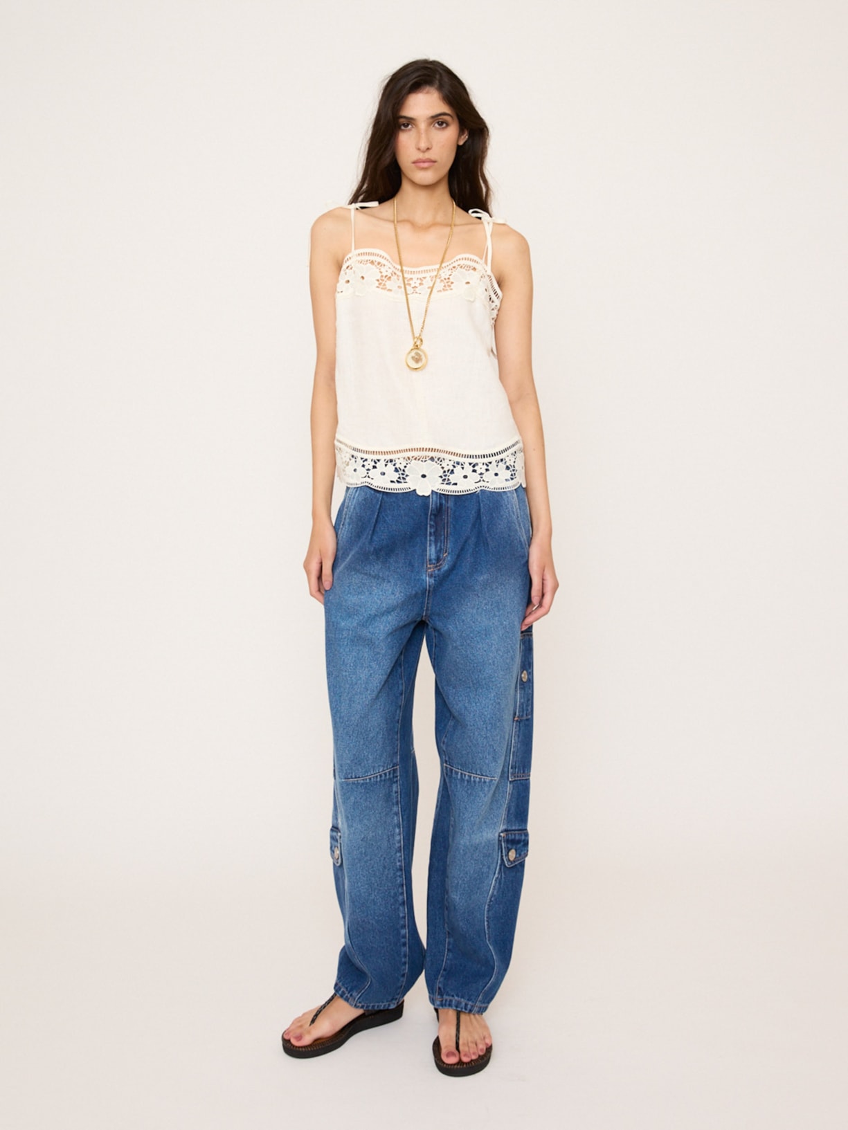 Regata Feminina Drift Linen V27 Off White Mixed