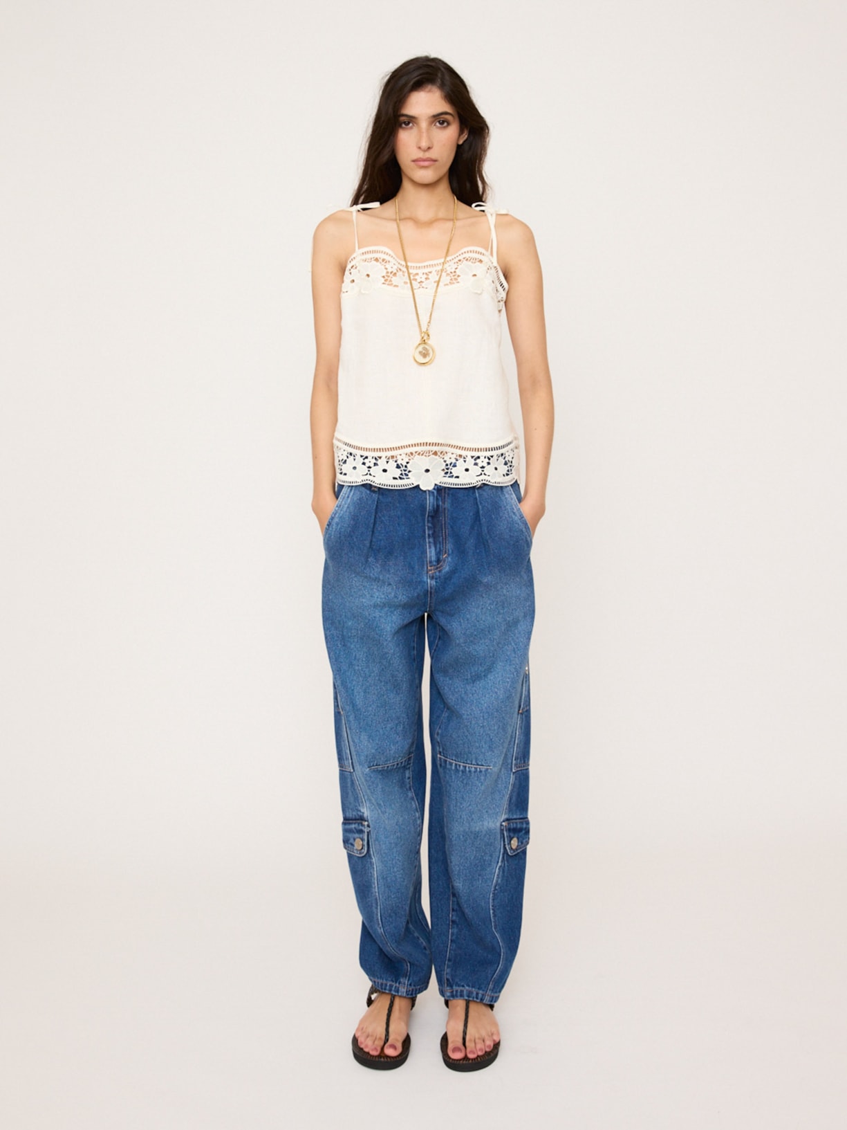 Regata Feminina Drift Linen V27 Off White Mixed