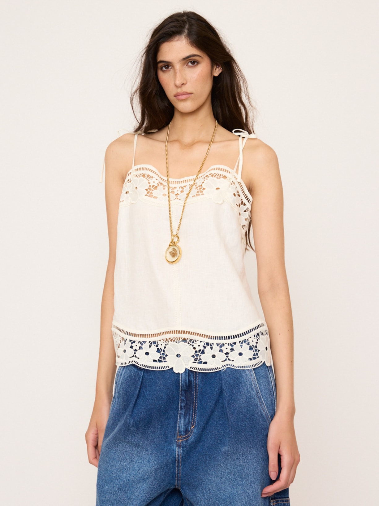Regata Feminina Drift Linen V27 Off White Mixed