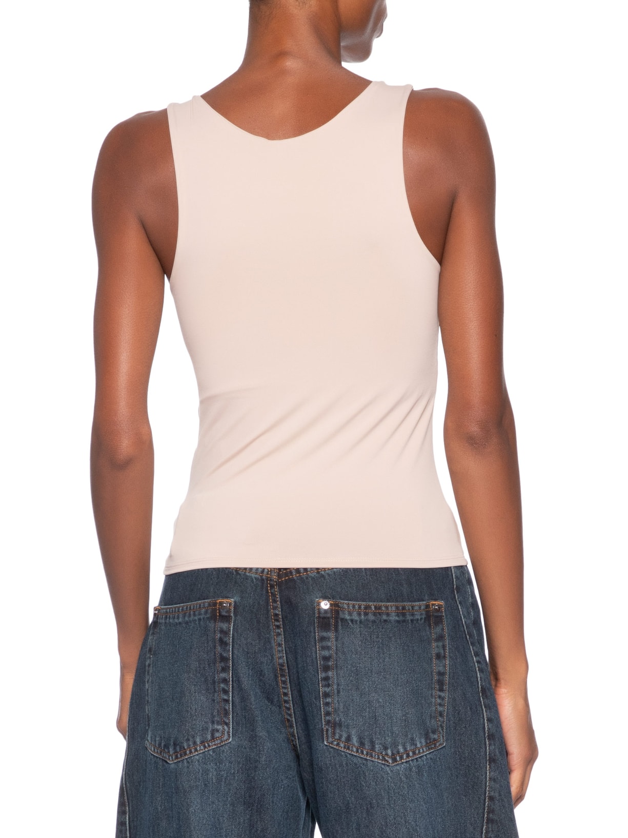 Regata Feminina em Poliamida – Bege Market 33