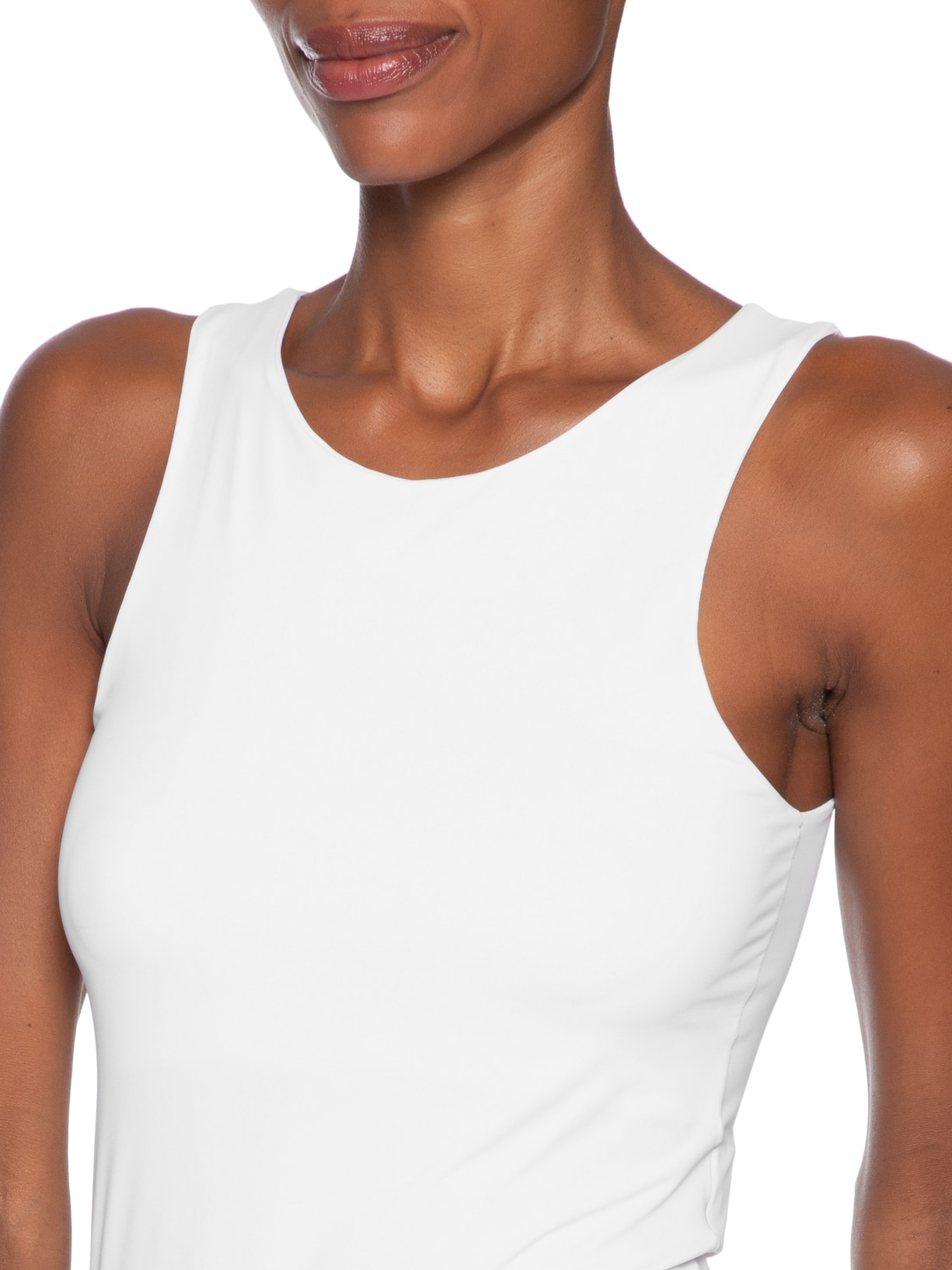 Regata Feminina em Poliamida – Branco Market 33