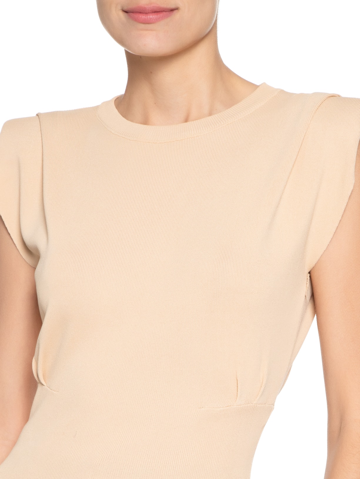 Regata Feminina Em Tricot Bege '2Essential