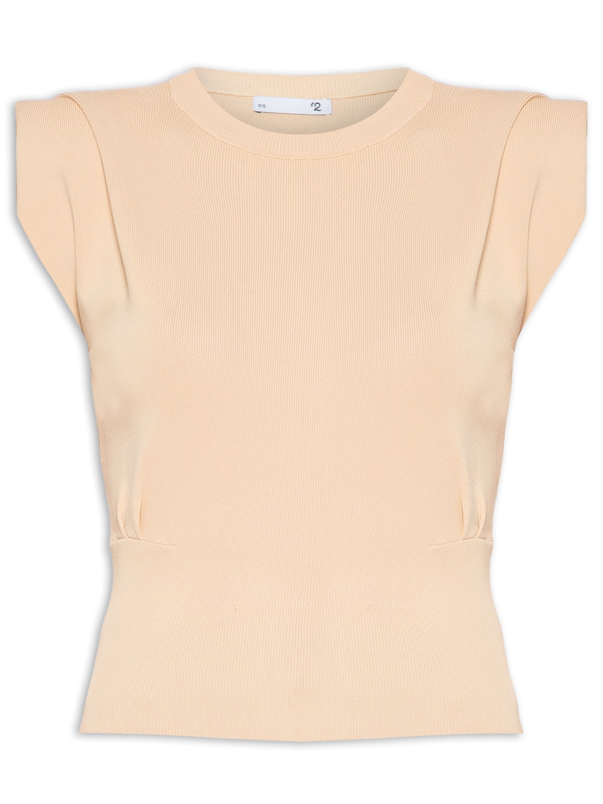 Regata Feminina Em Tricot - Bege