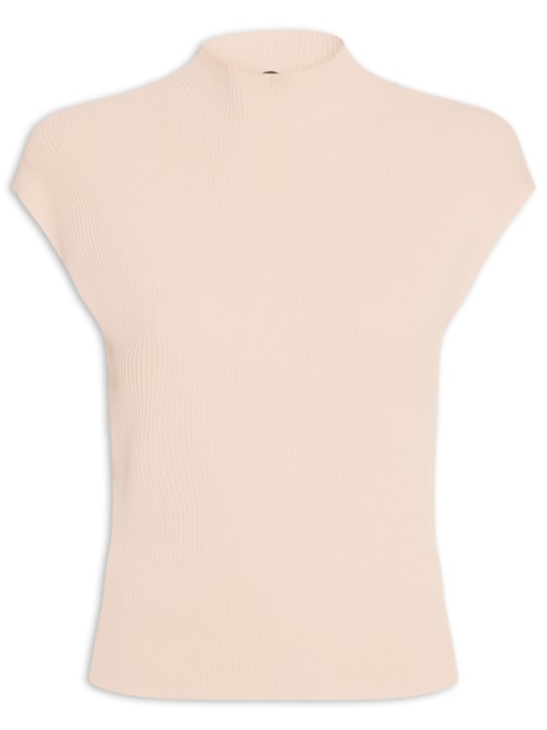 Regata Feminina em Tricot - Bege