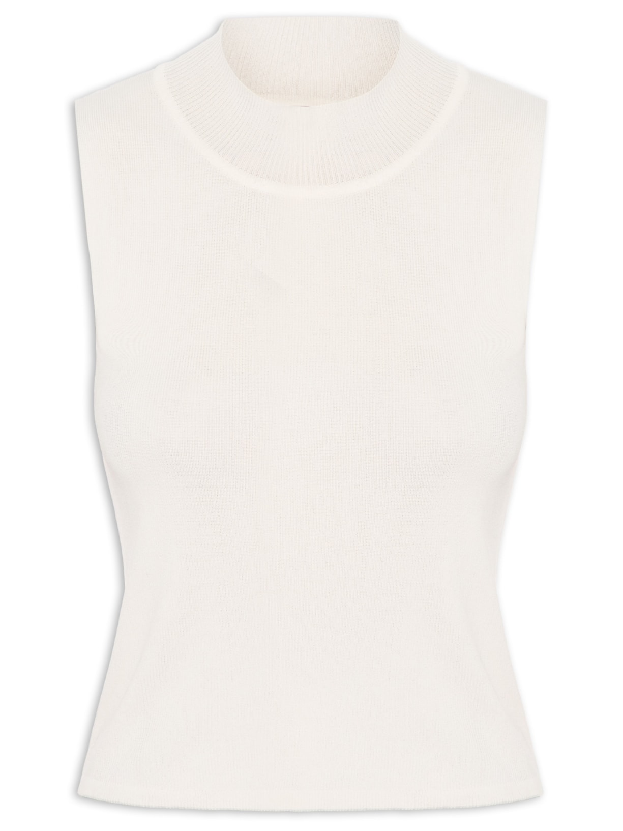 Regata Feminina Em Tricot - Bege