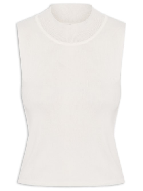 Regata Feminina Em Tricot - Bege