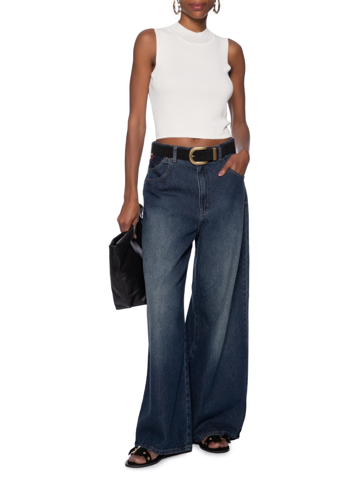 Regata Feminina Em Tricot Bege Market 33