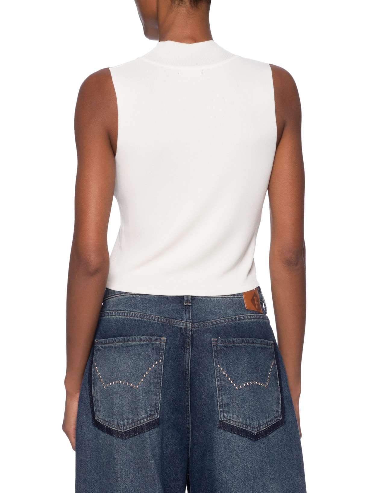 Regata Feminina Em Tricot Bege Market 33