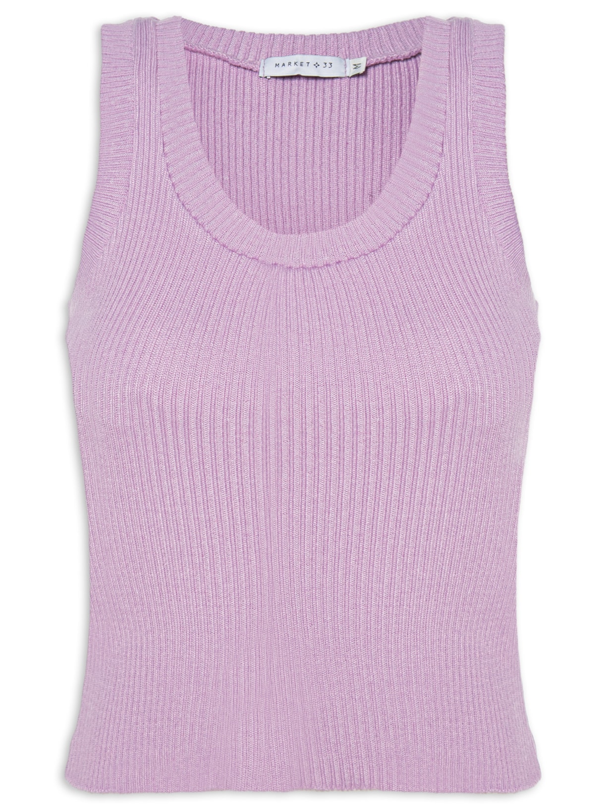 Regata Feminina Em Tricot - Lilás