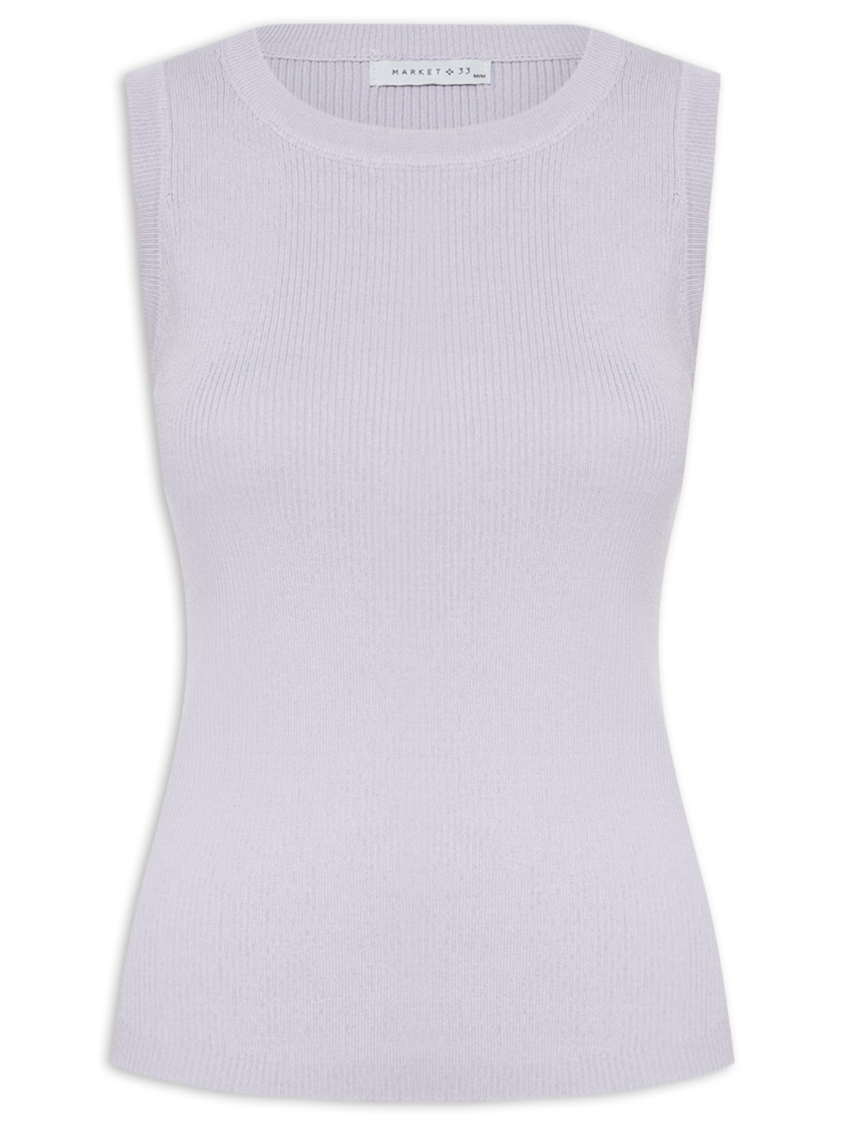 Regata Feminina Em Tricot - Lilás