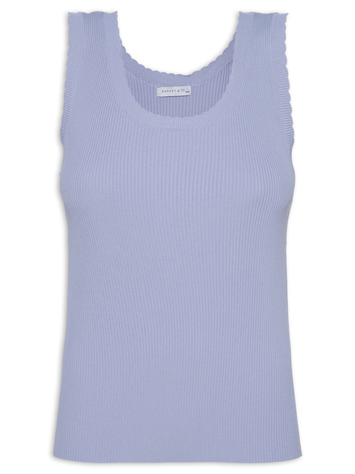 Regata Feminina Em Tricot - Lilás