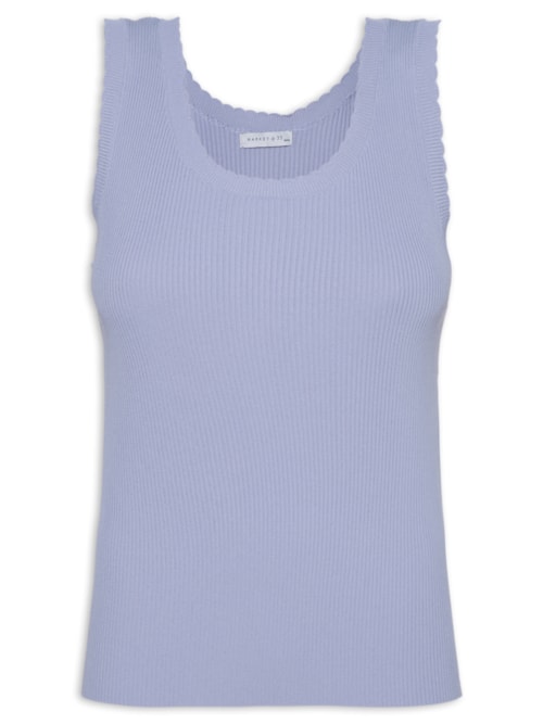 Regata Feminina Em Tricot - Lilás