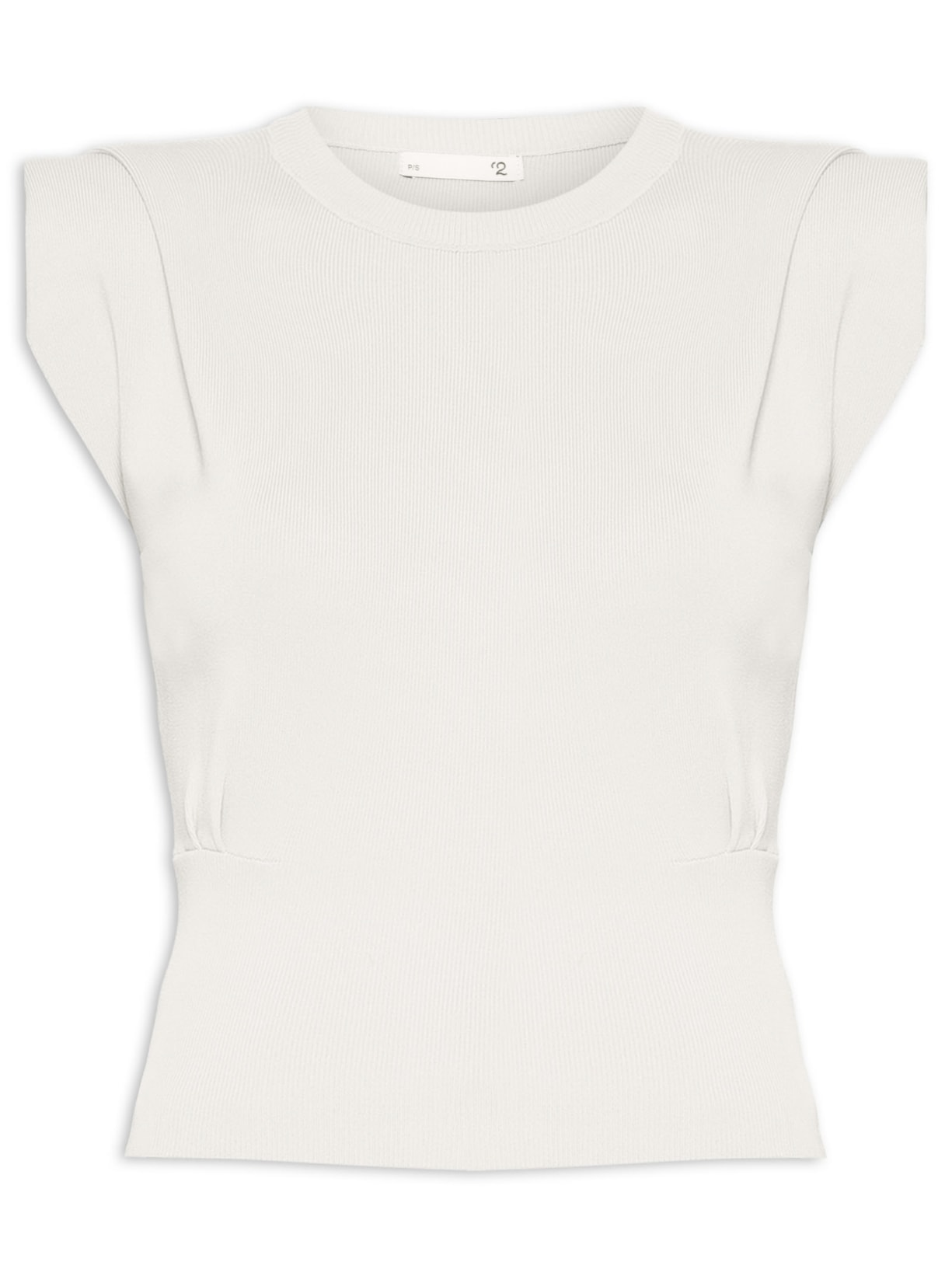 Regata Feminina Em Tricot - Off White