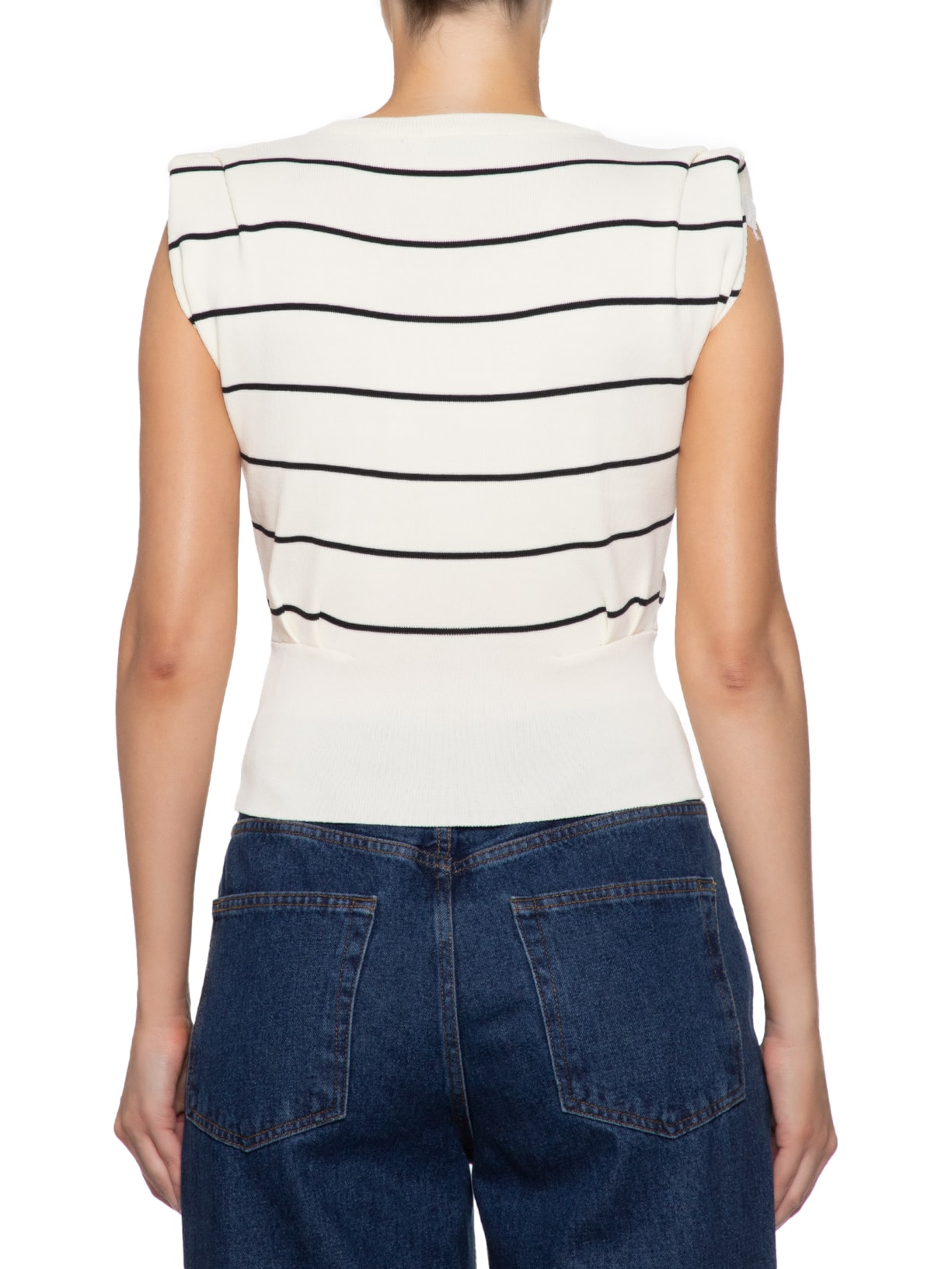 Regata Feminina Em Tricot Off White  '2Essential