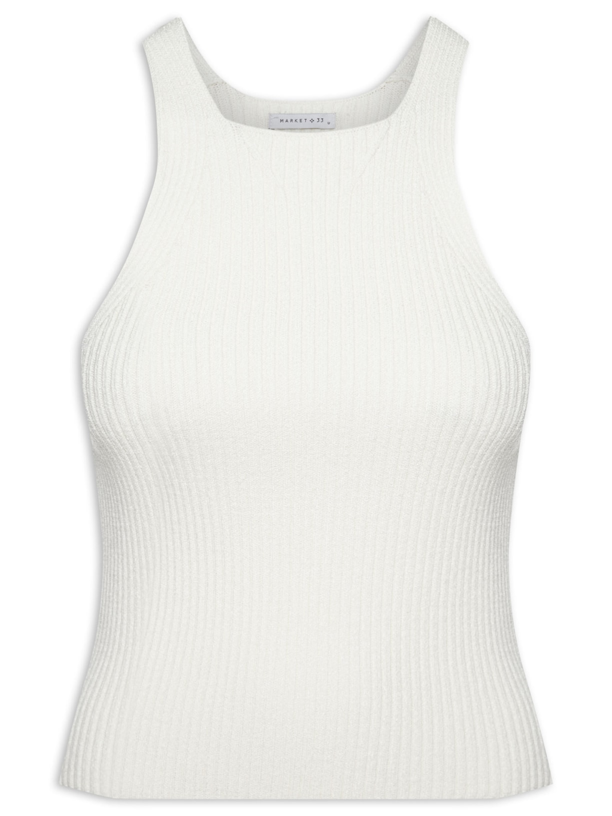 Regata Feminina Em Tricot - Off White