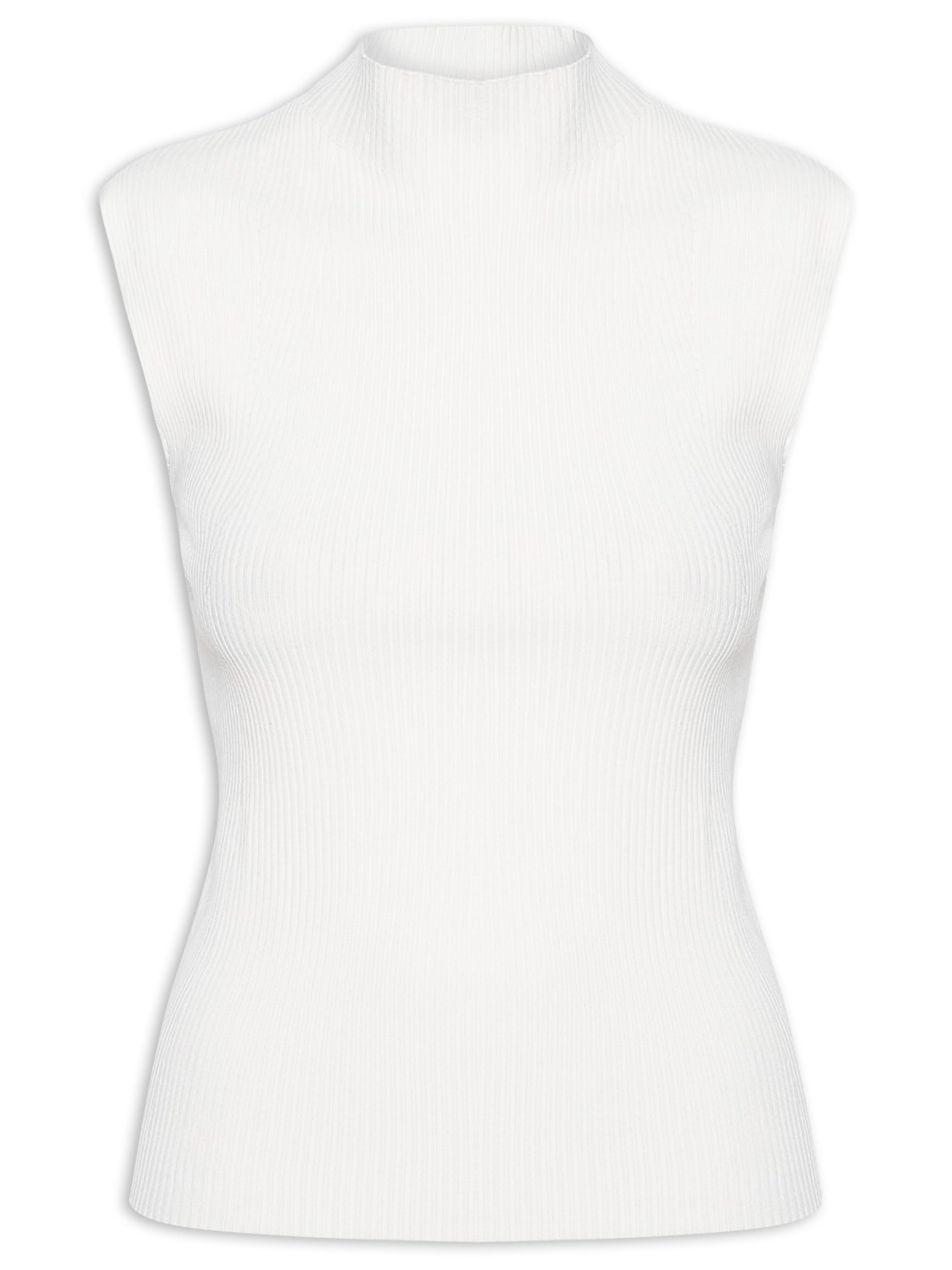 Regata Feminina Em Tricot - Off White