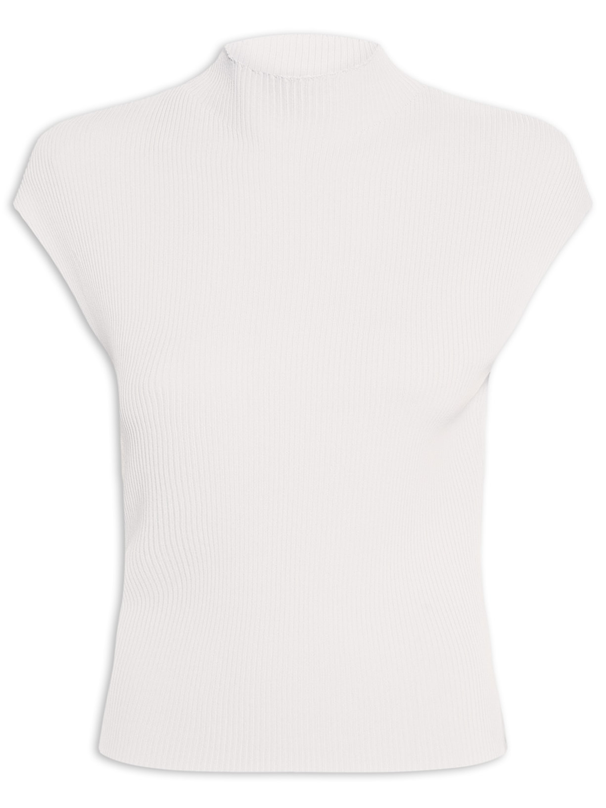 Regata Feminina Em Tricot - Off White