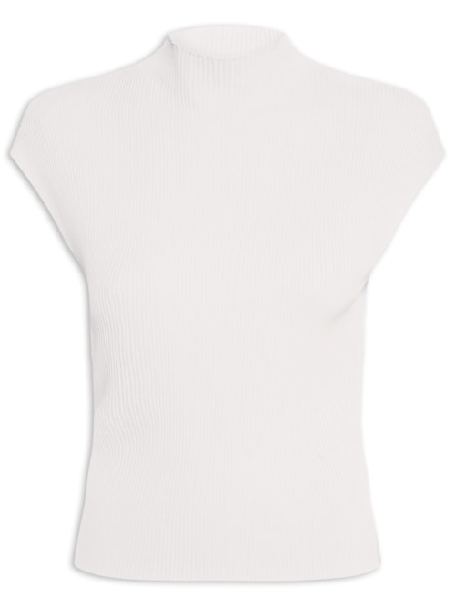Regata Feminina Em Tricot - Off White