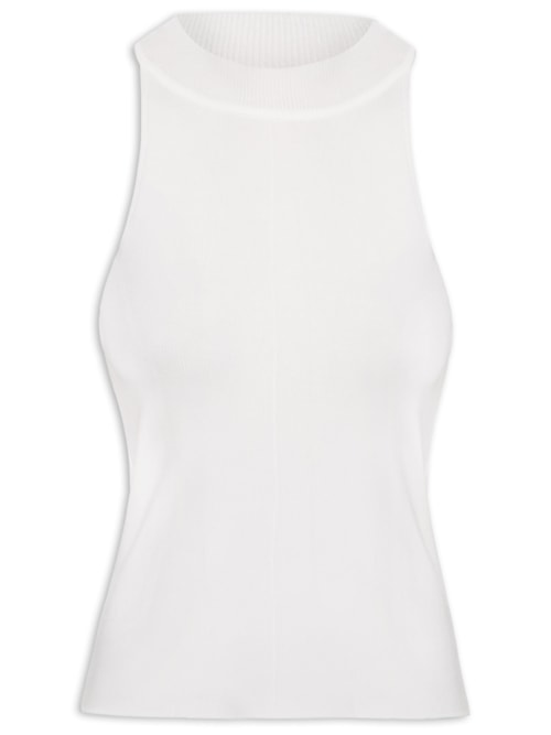 Regata Feminina Em Tricot - Off White