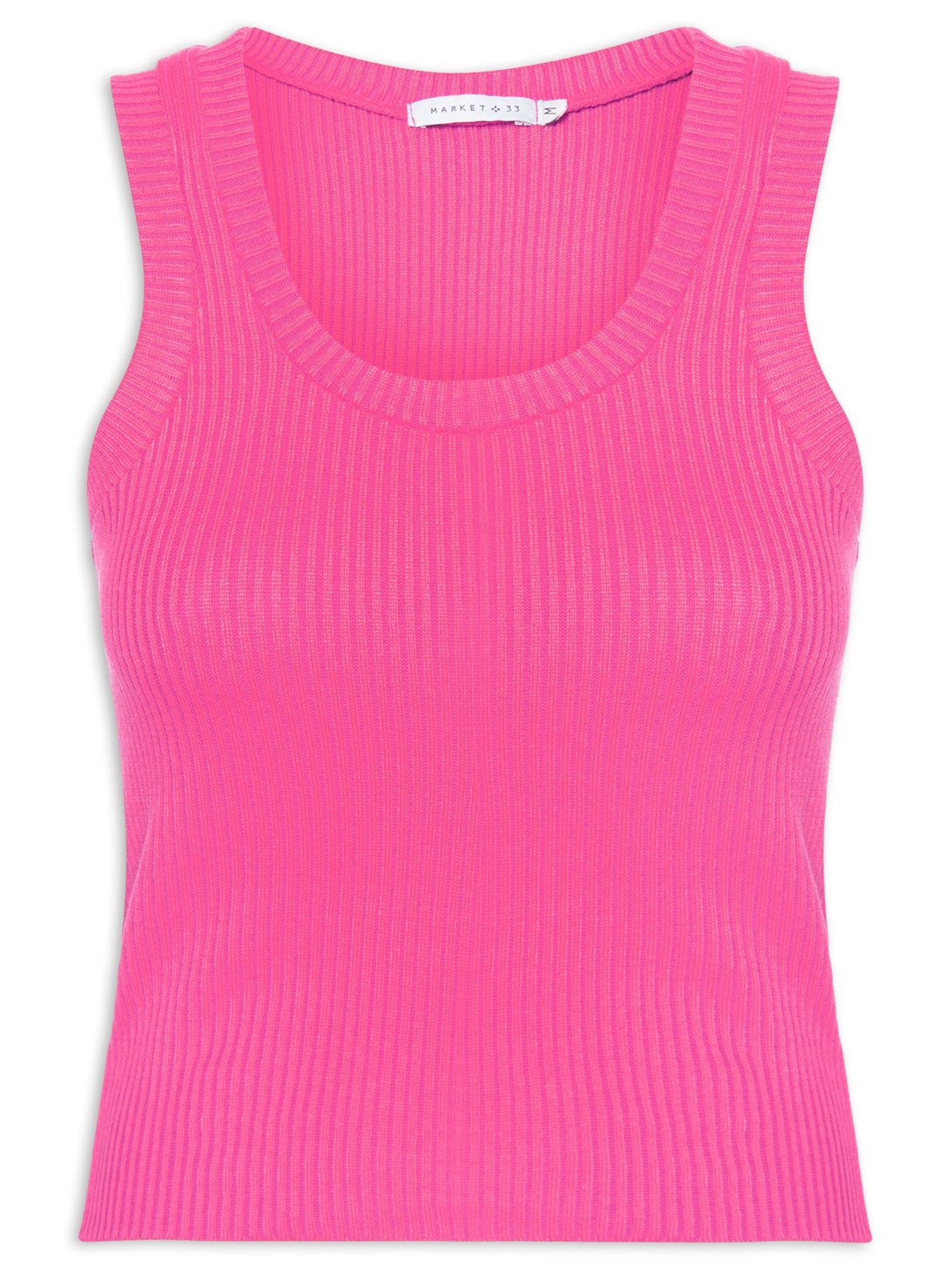 Regata Feminina Em Tricot - Rosa