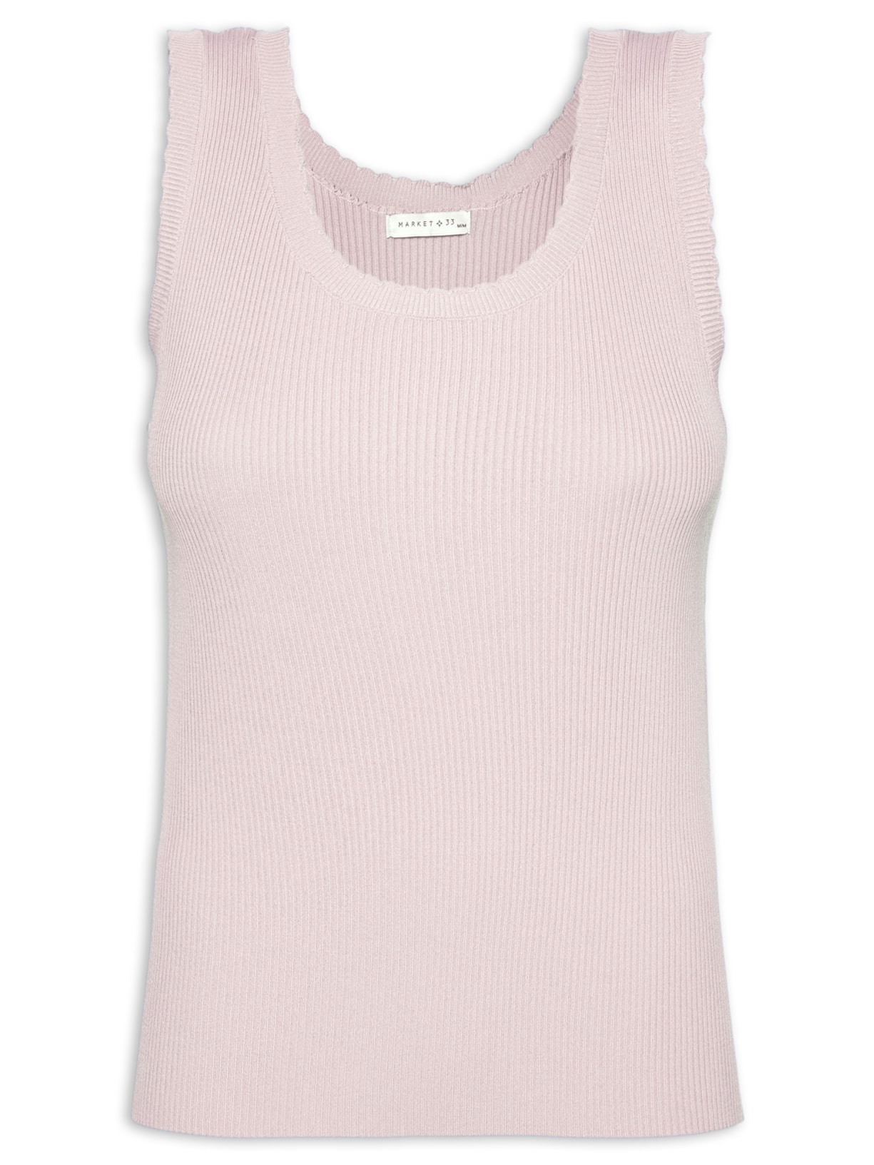 Regata Feminina Em Tricot - Rosa