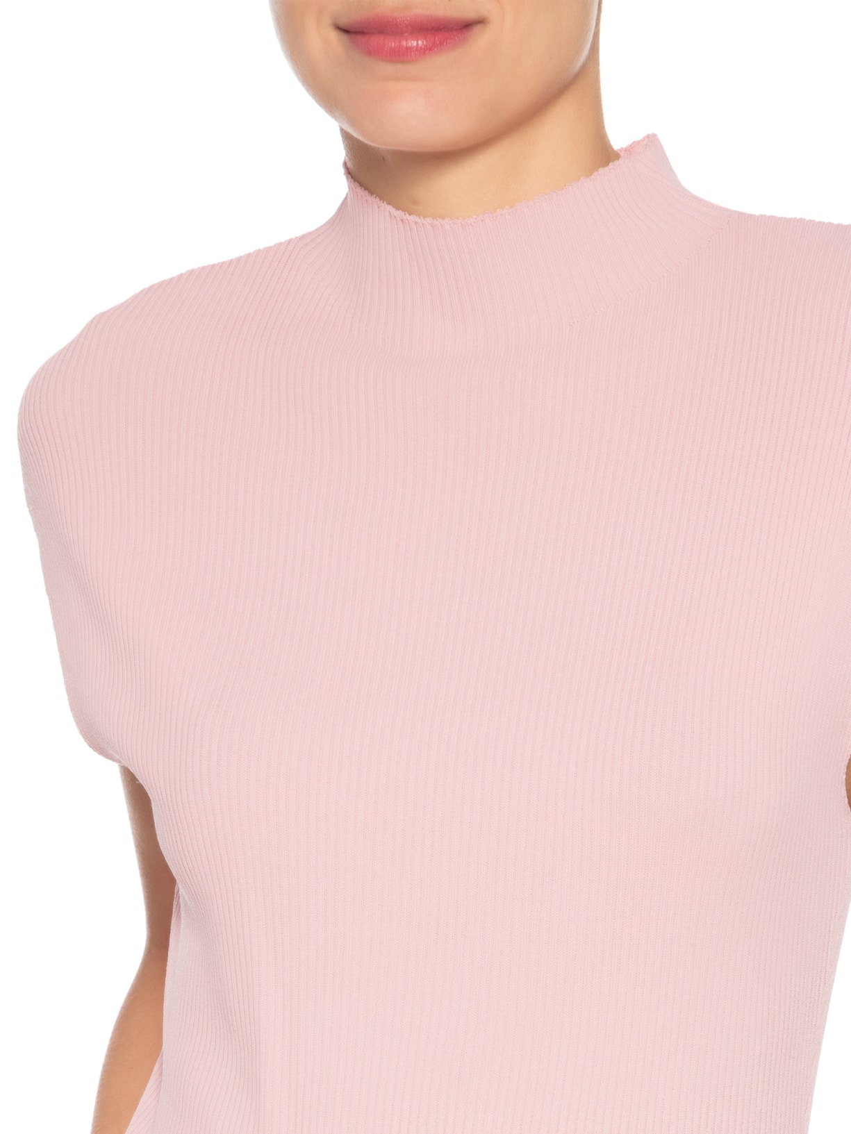 Regata Feminina Em Tricot Rosa Market 33
