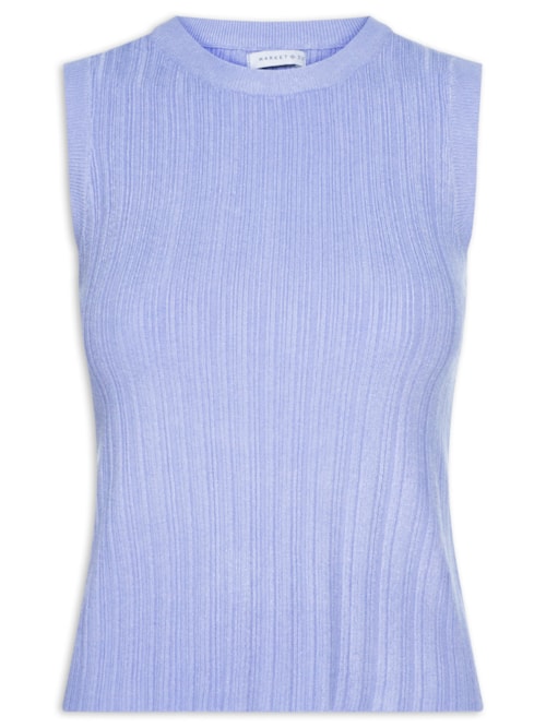 Regata Feminina Em Tricot - Roxo